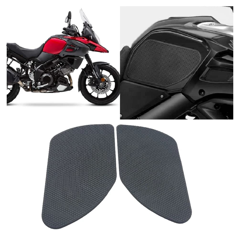 Misura per Suzuki DL1000 V-Strom 1000 DL 1000XT ABS 2014-2019 Moto Rilievo del Carro Armato Laterale Fueltank Trazione Ginocchio Manopole Antiscivolo Pad