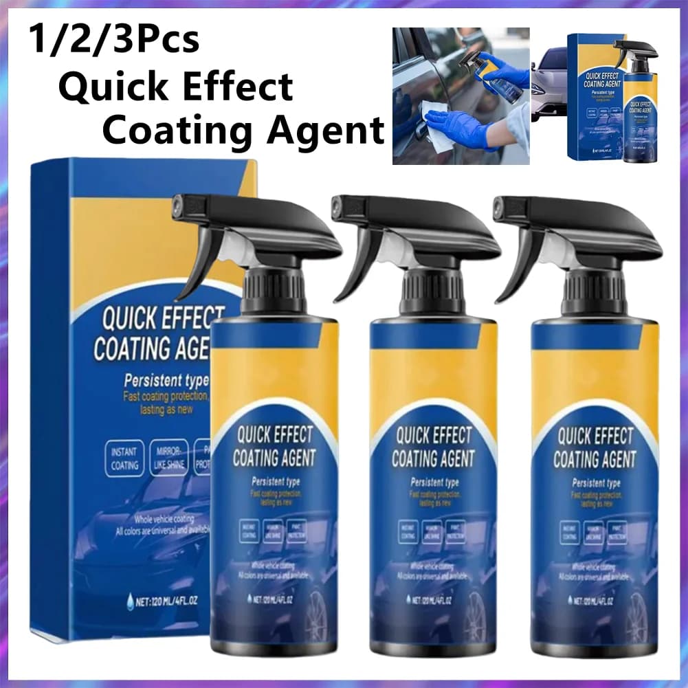 Agente di Rivestimento ad Effetto Rapido 120/240/360ml, Spray Protettivo per Auto ad Alta Protezione, Cera per Veicoli a Rapida Applicazione