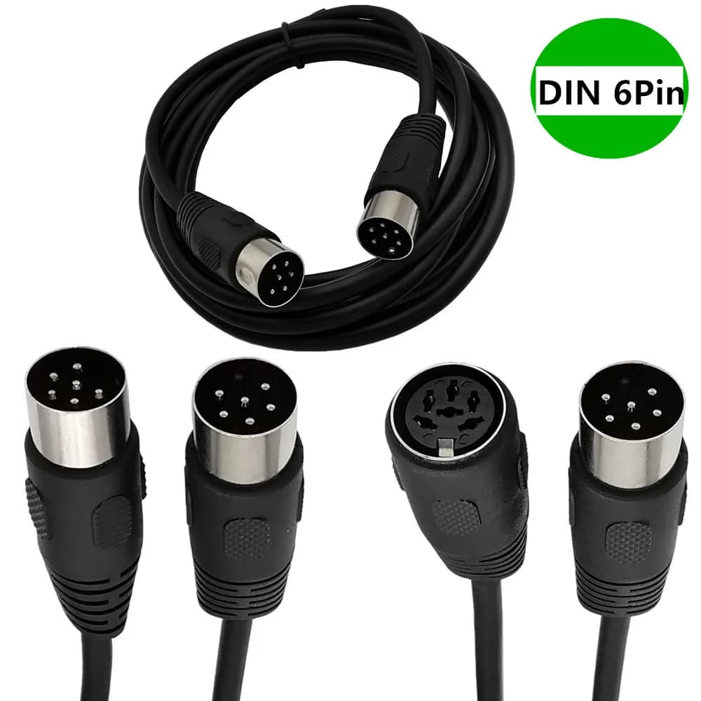 Cavo di prolunga spina maschio DIN 6 PIN 6 pin DIN maschio a maschio femmina adattatore AV presa audio per dispositivi audio digitali 0,5 m 1,5 m 3 m