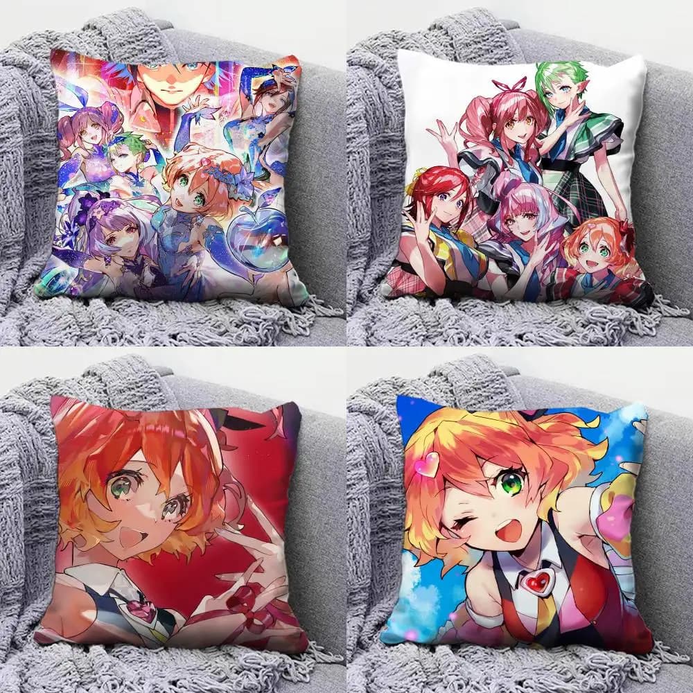 Macross Delta A-Anime Copricuscini per divano e fodere per cuscini personalizzate decorative