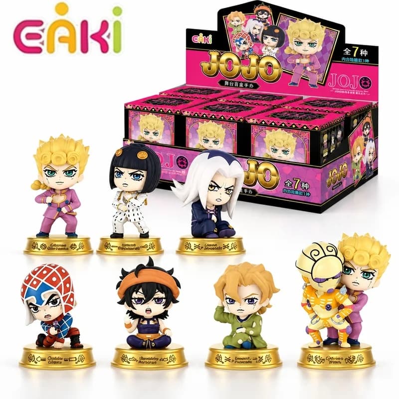 Genuine EAKI JoJo Bizarre Adventure Leone Abbacchio Blind Box Anime Collectible Figure Desktop Display Decoration Gift In Stock