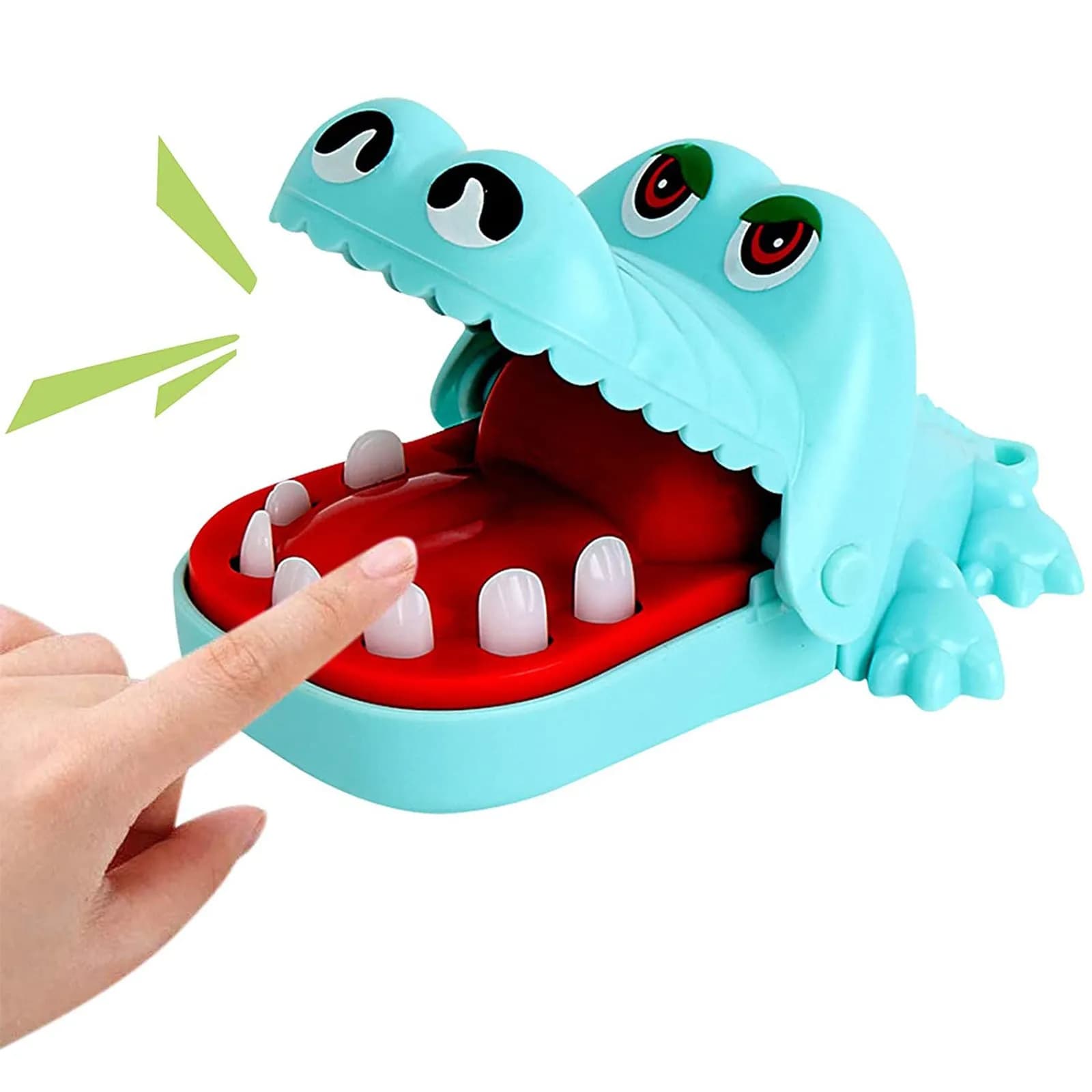 Classico gioco con denti di coccodrillo Mini coccodrillo in ABS che mordono il dito Gioco da tavolo per famiglie Gioco divertente Accessori giocattolo per regalo