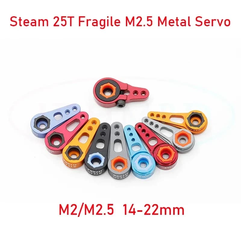 Steam 25T Standard Servo Arm Horn 14-22mm M2 M2.5 Fit KST/GDW/DEKO ALIGN T-REX 500 550 600 700E/L 700 760X 800E RC elicottero