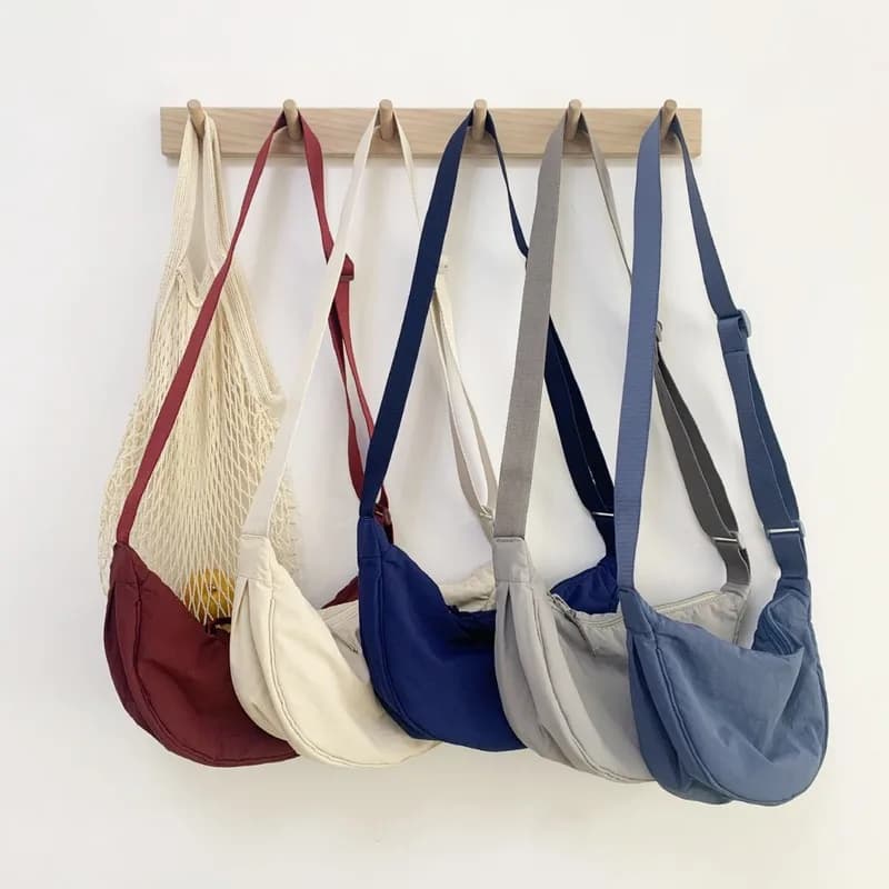 Summer New Fashion Light Nylon Dumpling Bag Women'S Crossbody Bag Versatile Single Shoulder Bag Handbag Trendy Compact Size