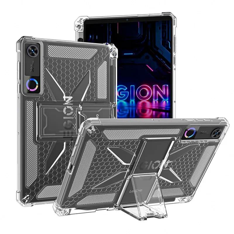 For Lenovo LEGION Y700 5th 8.8" 2026 Case with Stand Soft TPU Shockproof Honeycomb Heat Dissipation Fundas Shell With Pen Slot