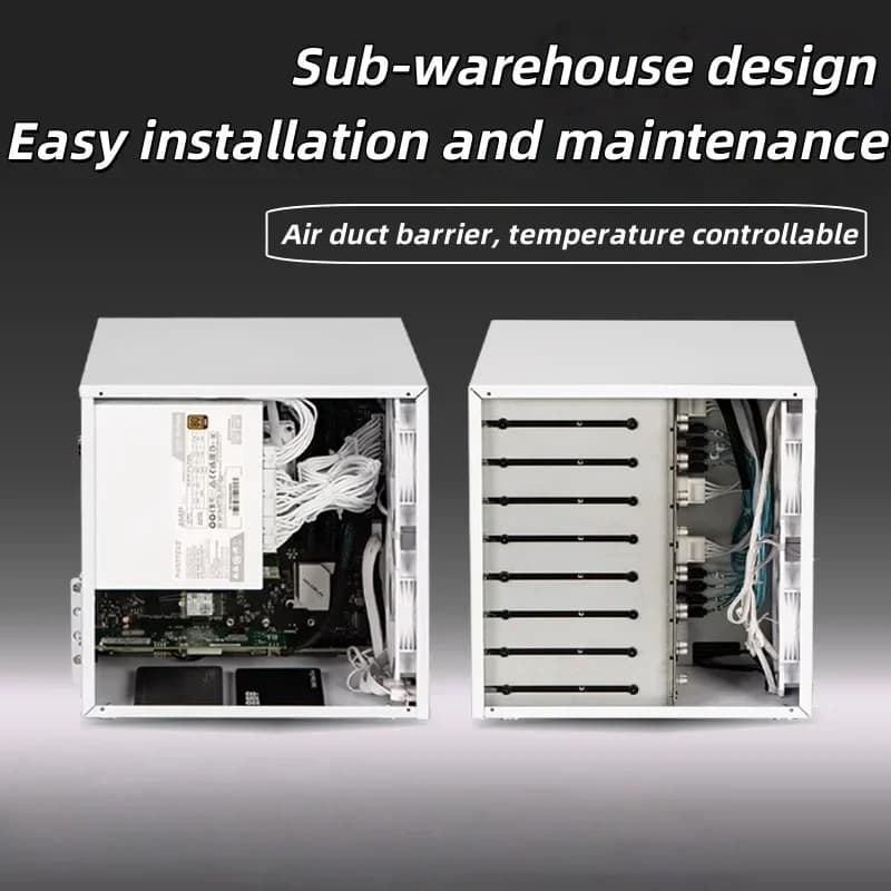 nuova custodia NAS a 8 alloggiamenti Alimentatore ATX Scheda madre MATX pcie a tutta altezza Conservazione domestica Componenti per computer Custodie e tower