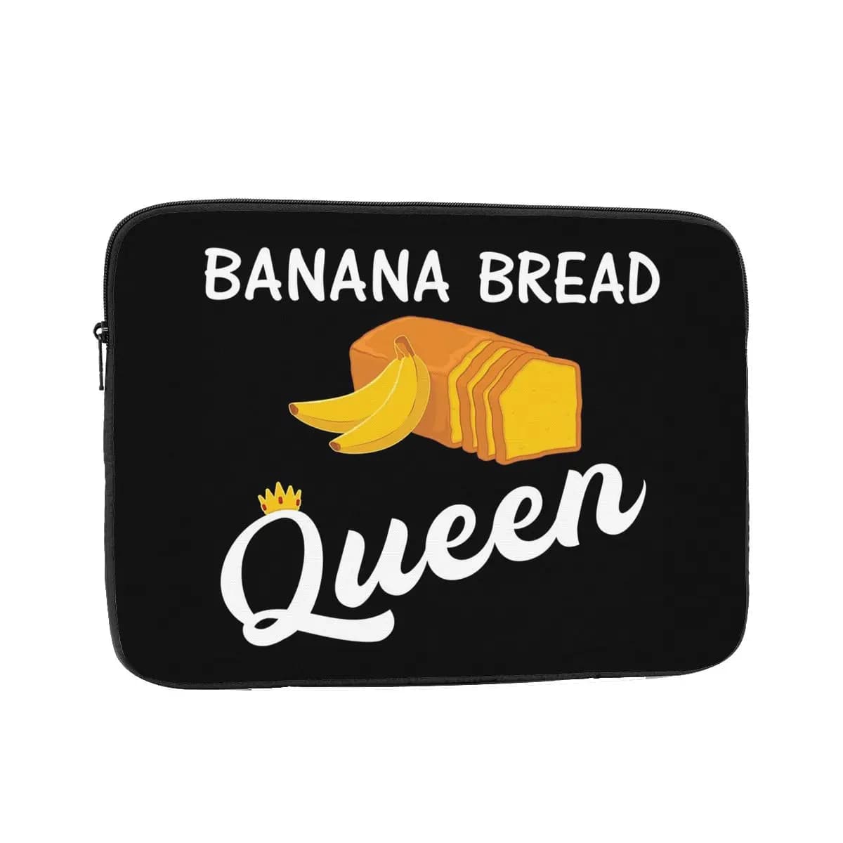 Baking Banana Bread Queen Custodia protettiva per laptop Borsa per notebook da 10 12 13 15 17 pollici Custodia antiurto per tablet