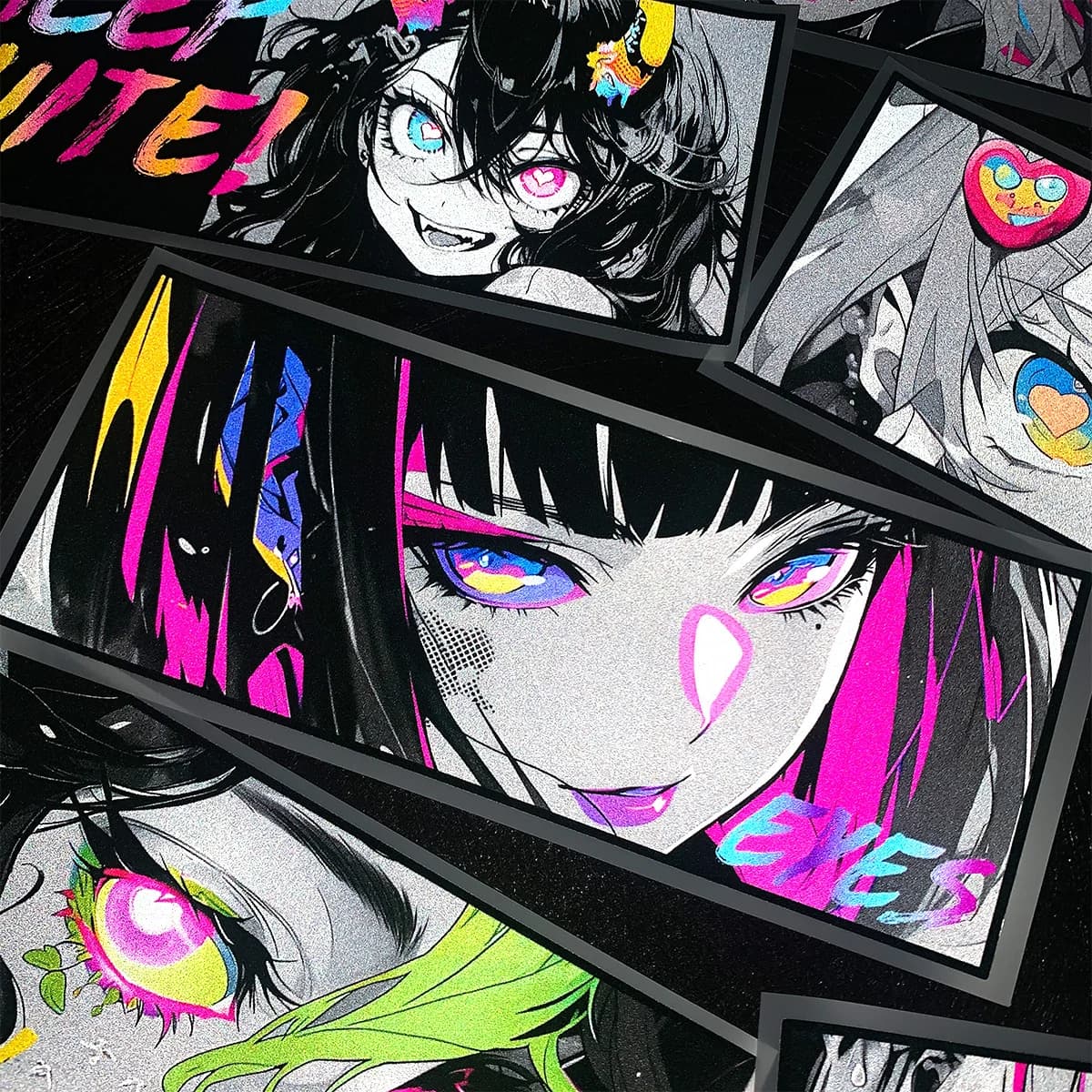 JDM Anime Girl Adesivi moto riflettenti Motor Bike Scooter Moto Serbatoio carburante Corpo Parabrezza Casco Decalcomanie in vinile Accessori