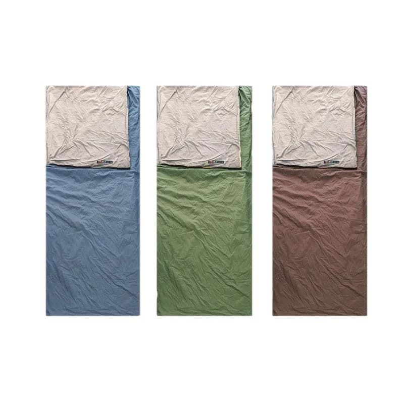 Mini sleeping bag with ultralight summer nylon envelope for adults, from outdoor travel, from camping, in cotton, filled with dirt proof, washable in washing machine