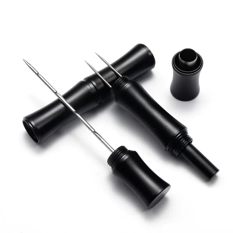 Metal Cigar Draw Enhancer Cigar Needle Portable cigar punch cutter 4 in 1 gift