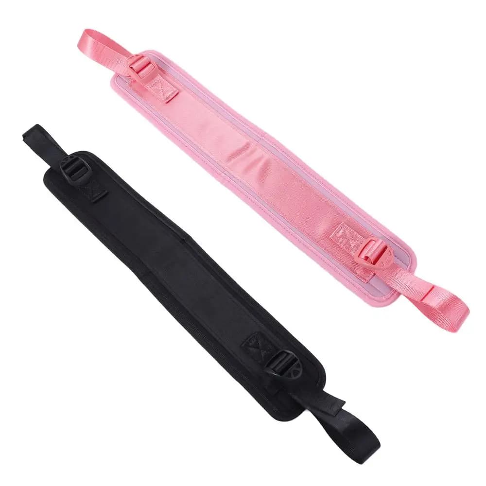 Lunges Easy to Use Hip Thrust Belt Adjustable Non Slip Dumbbell Booty Belt Pink Black Weight-bearing Belt Exercise