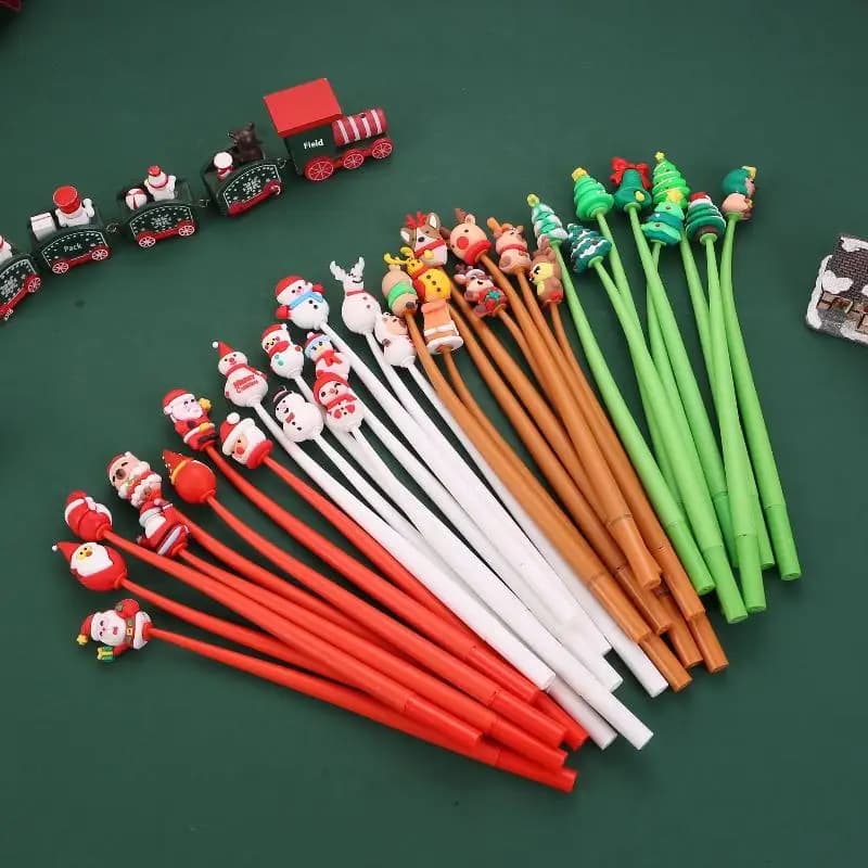 Pezzi di penne gel Creative Holiday Series da 0,5 mm; Premi scolastiche con penna agitata carina o regalo di cancelleria per ufficio