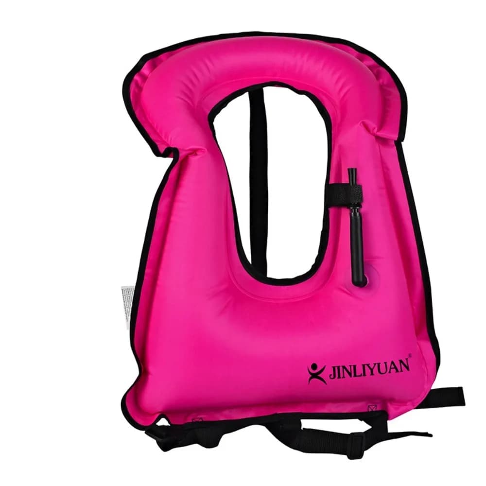 Gilet da nuoto gonfiabile gonfiabile Immersione Snorkeling Giacche da nuoto di sicurezza all'aperto Gilet salvavita leggero regolabile