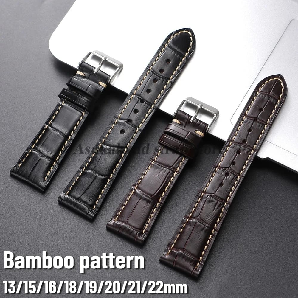 Cinturino in pelle 18mm 20mm 21mm 22mm per cinturini per orologi Seiko universali uomo donna ricambio 13mm 15mm 16mm 19mm braccialetti per cintura
