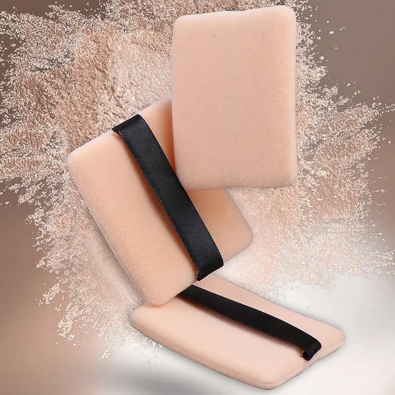 5/10 pezzi soffio di cipria per fondotinta rettangolare per fondotinta pressato soffio di cipria sciolto strumenti di bellezza per trucco viso morbido portatile