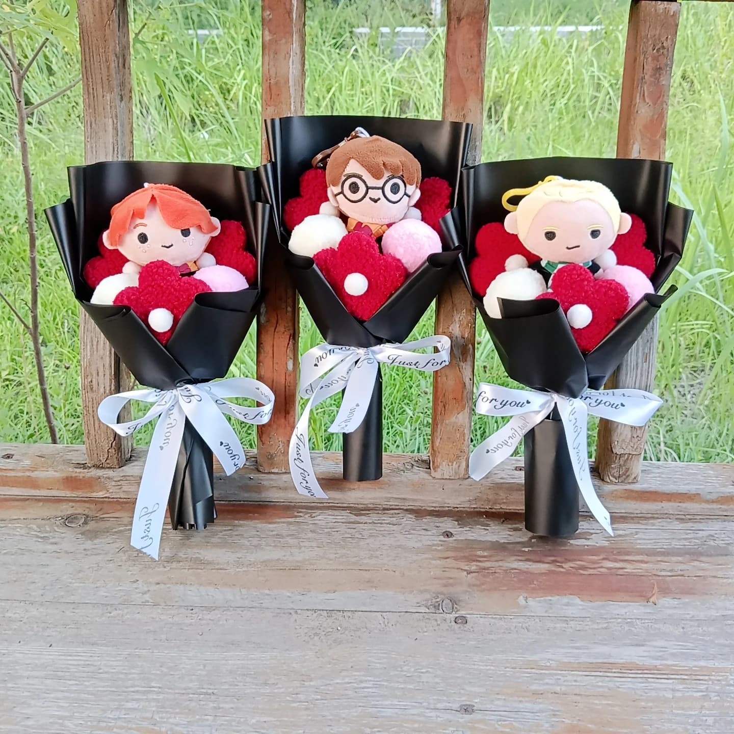 Harry Potter Animali fantastici Peluche Bouquet Sciarpa Ron Film TV Peluche Bambola Personaggio Natale San Valentino Compleanno Gi