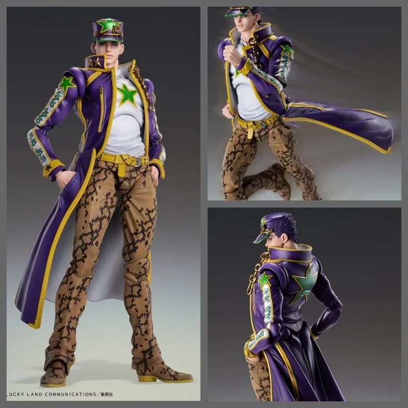 Statua Super Action Articolata di Jotaro Kujo da Jojo's Bizarre Adventure: Stone Ocean, Figura da Collezione in Scatola per Appassionati di Anime