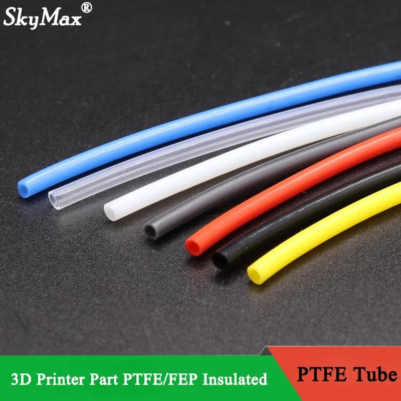 1/5/10m Part of 3D Printer Pipe PTFE Tube for J-head Hotend V5 V6 1.75mm /3mm Filament FEP Isolated ID 1mm 2mm 3mm 6mm Pipe