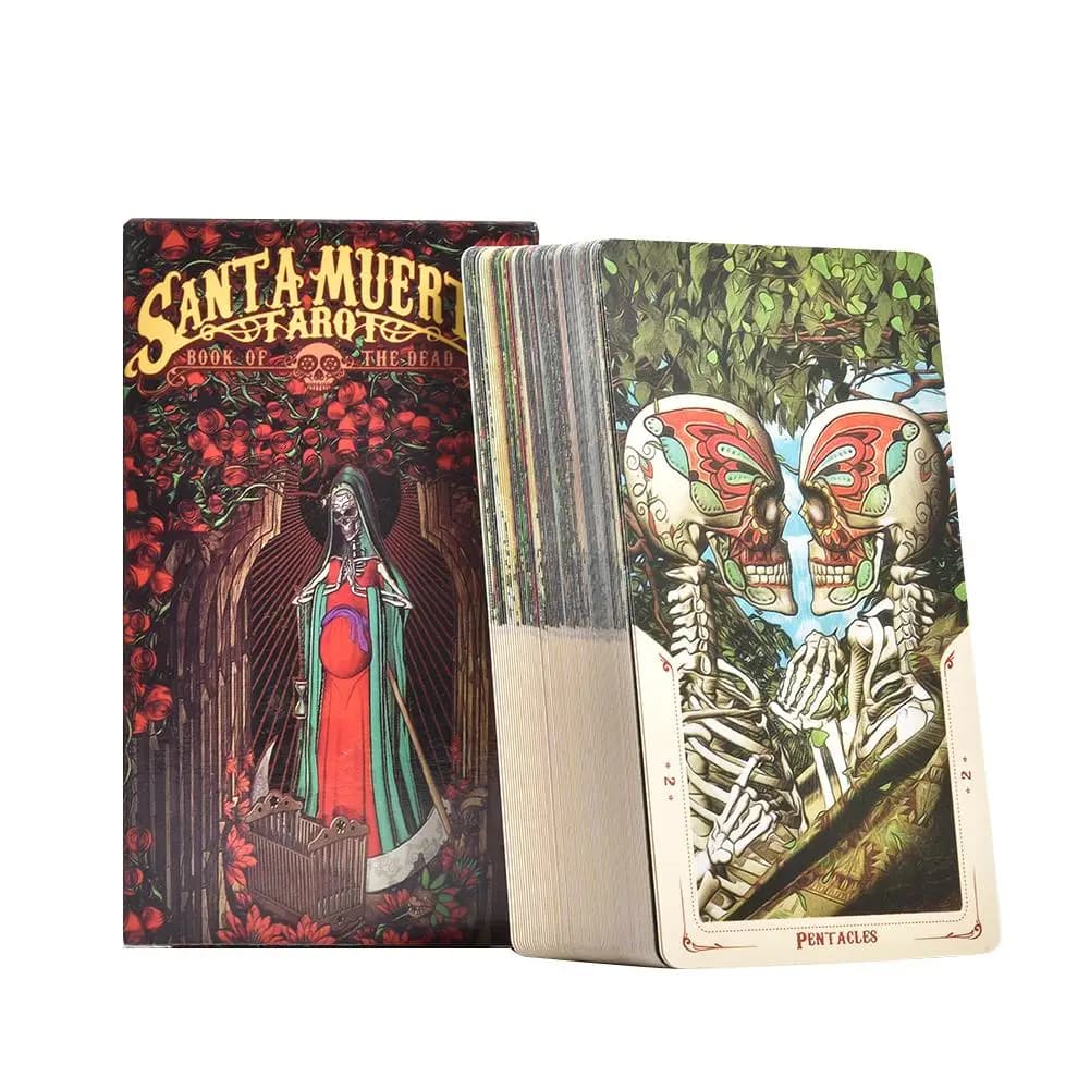 Nuovo mazzo di tarocchi carte oracoli misteriosa divinazione carte dei tarocchi di santa muerte