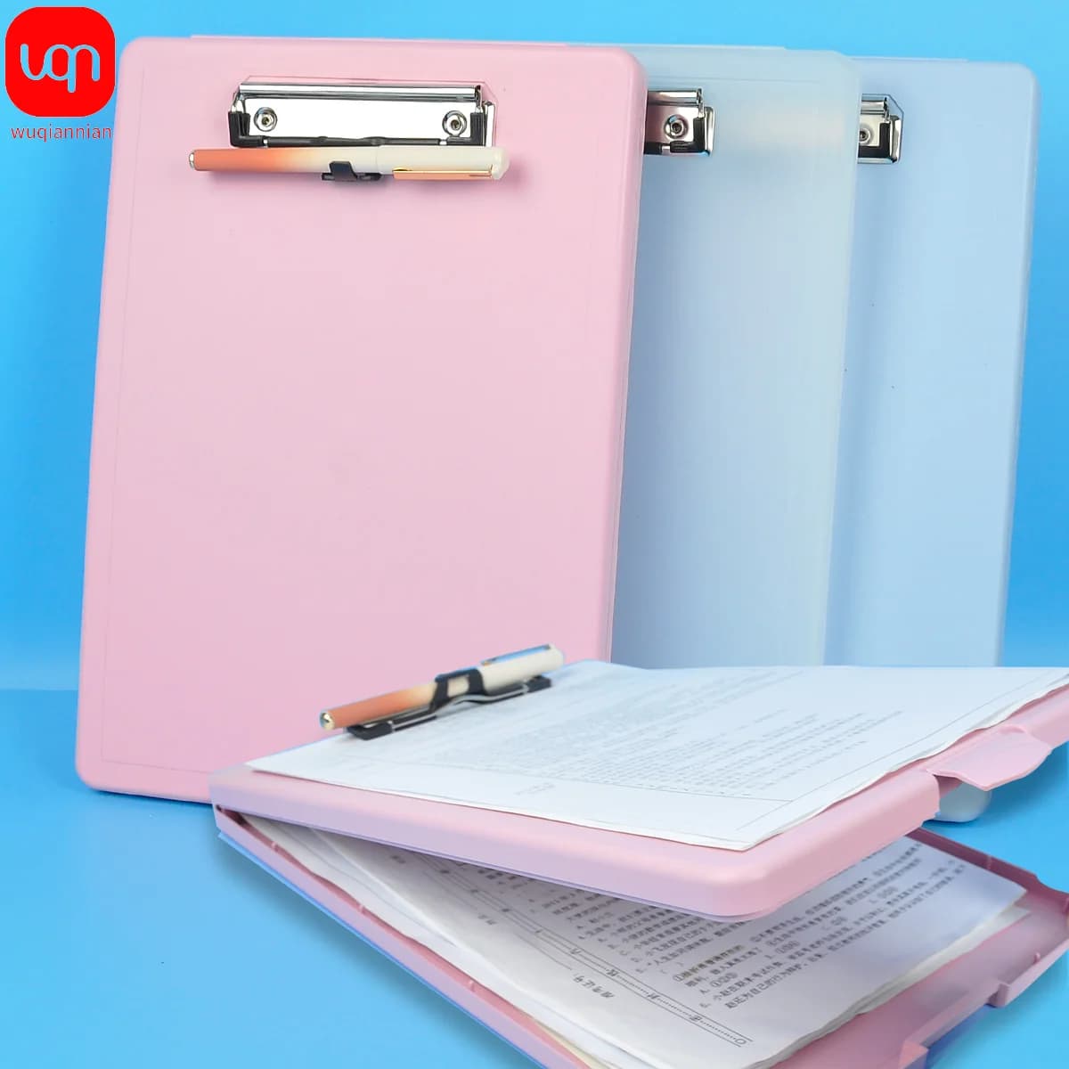 Nuovo grande portablocco A4, scatola per cartelle, design robusto portablocco, scatola portaoggetti multifunzionale per cancelleria scolastica 2 in 1