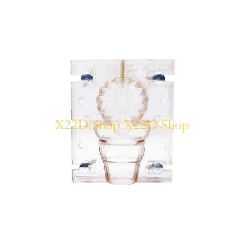 X22D Stampo per candele a fiori Stampo per sapone in plastica per cene nozze Natale fatte a mano a casa