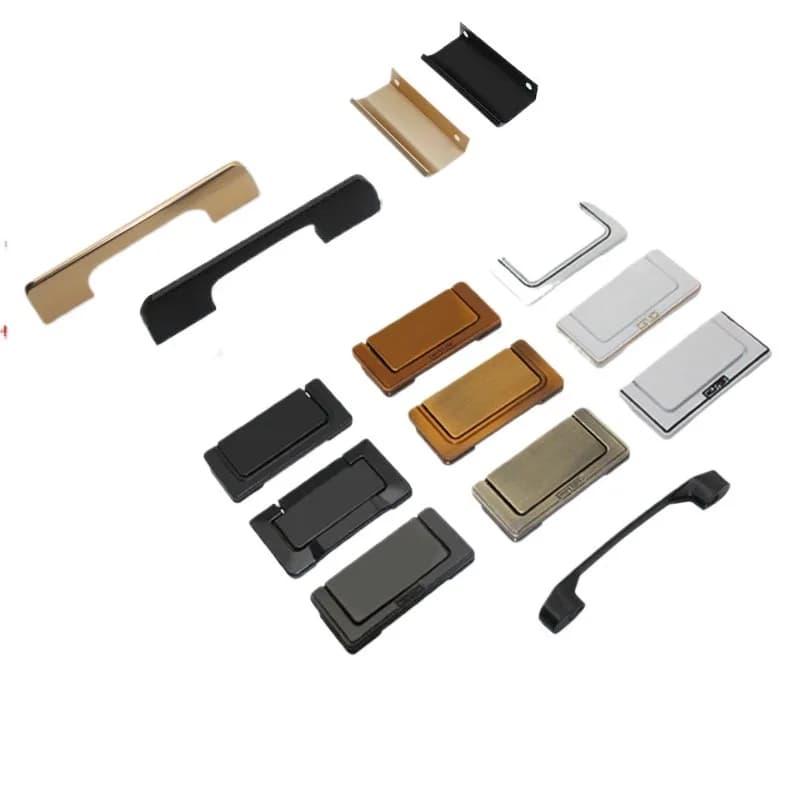Flat Mount Concealed Ring Handle, Premium Furniture Pull for Wardrobe & Cabinet Door