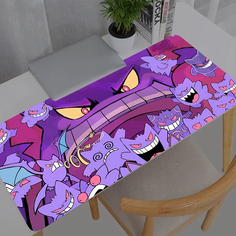 Mouse Kawaii Gengar Pokemon Pikachu Anime Carpet for Girls, Gaming Accessories, Computer Desk Mat