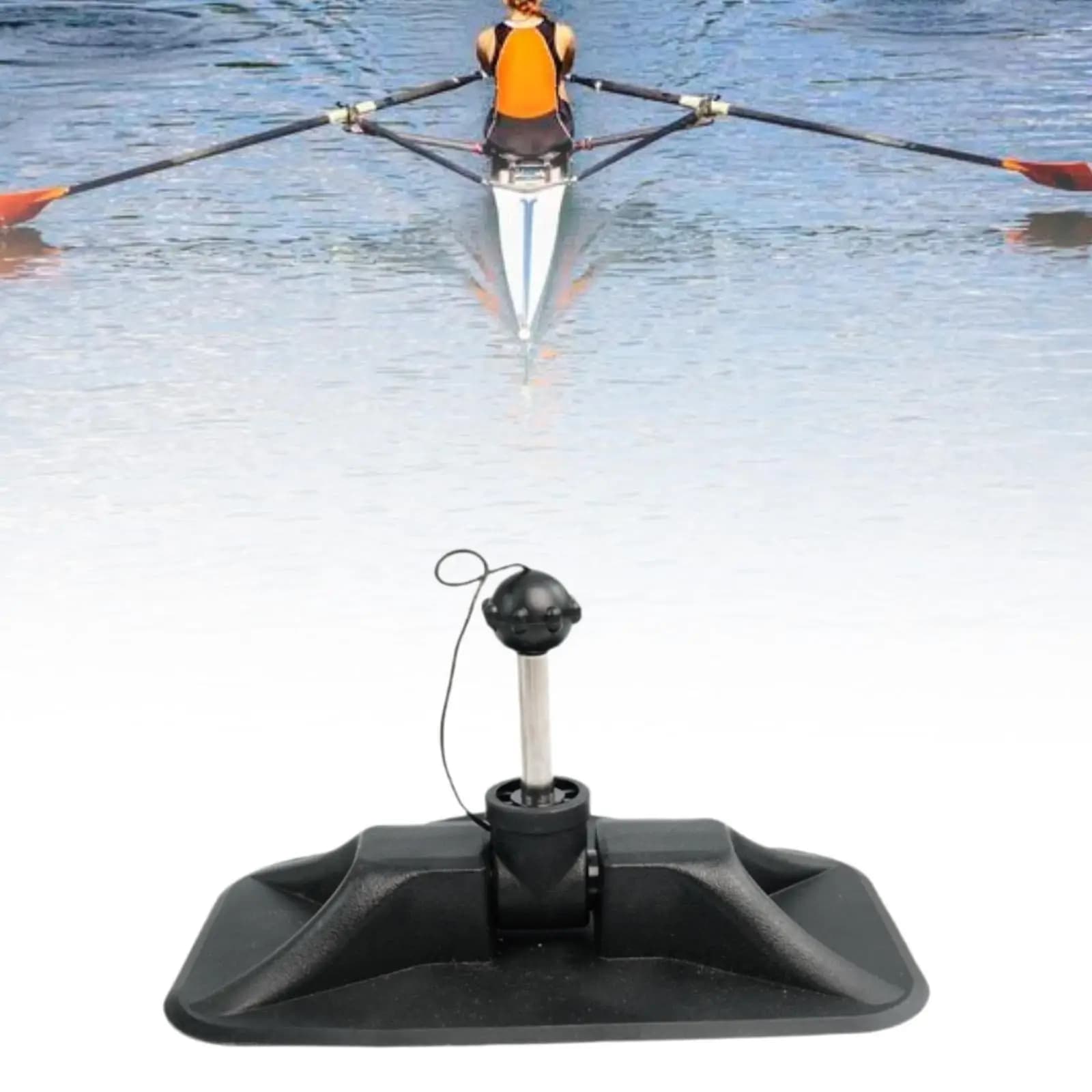 Clip per pagaia Risparmio di manodopera Girevole a 360 gradi Comodo supporto per remo per gommone in gomma per zattera da kayak con superficie orizzontale o verticale