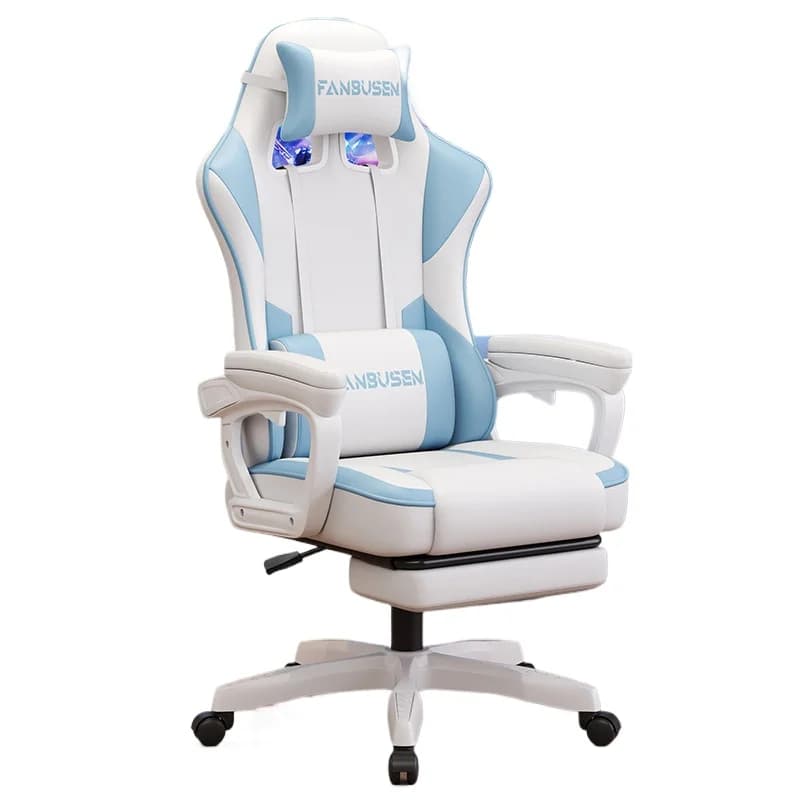 Sedia da Gaming per PC, Sedia Ergonomica da Ufficio per Giocatori, Altezza Regolabile, Stile Racing, Sedia da Computer per Dormitorio, Moderna