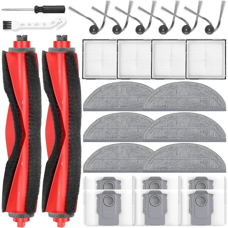 26 Pack Replacement Parts For Roborock Q10 S5/S5+/Q10 X5/X5+ Robot Vacuum