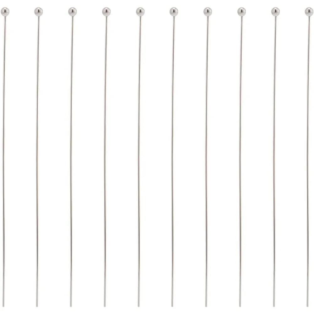 200 Pcs 304 Stainless Steel Ball Head Pins, Wire Needle Headpins 24 Gauge Satin Pins Jewelry Making Accessories for Crafting