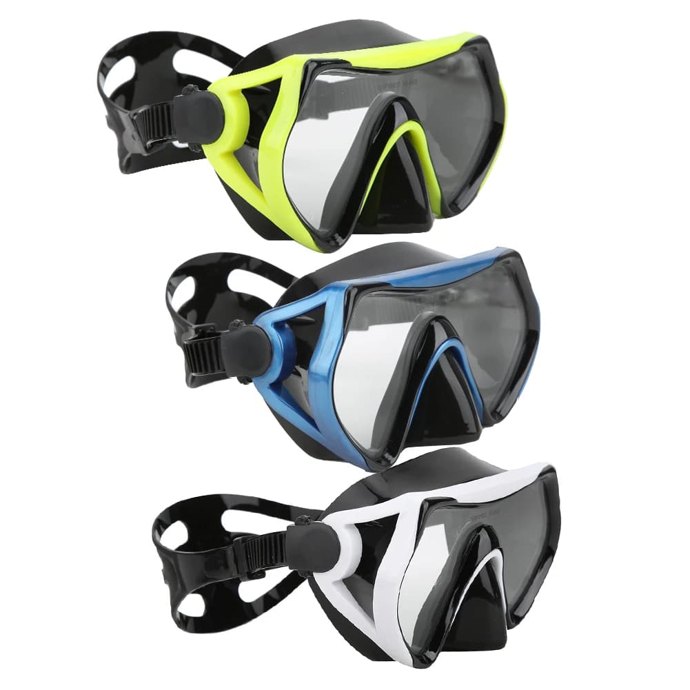 Diving Equipment, Silicone Diving Glasses for Adults, Snorkeling Glasses with Tempered Glass, Wide Visual, Swimming Glasses, Diving Equipment
