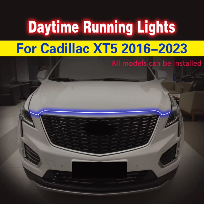 1 pz LED 12V per Cadillac XT5 2016-2023 DRL luce di marcia diurna luce diurna impermeabile fendinebbia car Styling luci Decorative