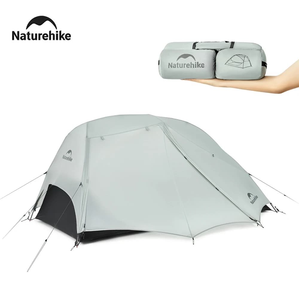 Naturehike 2025 Nuova tenda da campeggio Ultraleggera per due persone Impermeabile Grandi tende a baldacchino Outdoor 4 stagioni Tenda da spiaggia da viaggio per 1 persona