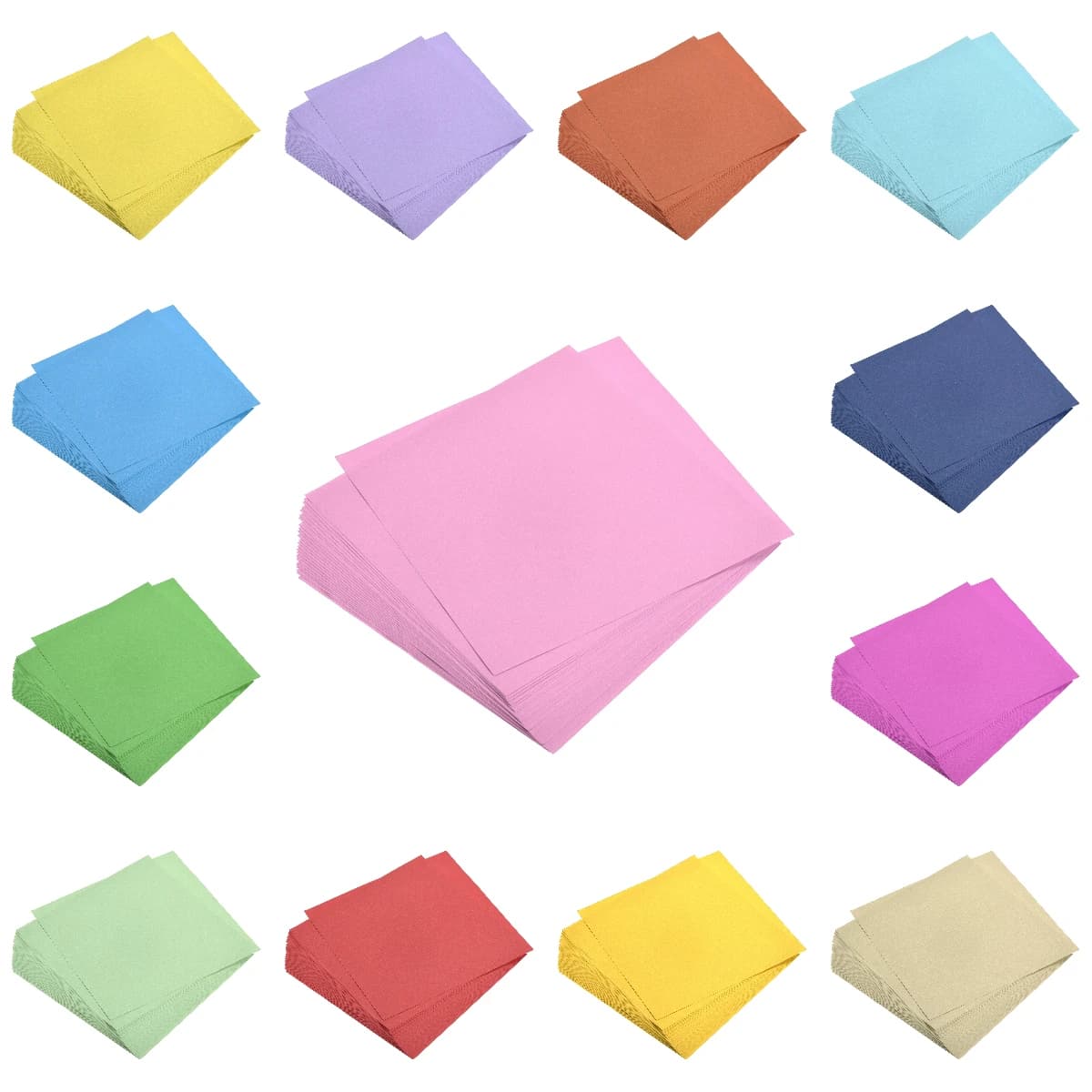 Uxcell 100 Sheets Origami Paper 15x15cm Double Sided Square Folding Papers for Art Craft Gifts Scrapbooking Decor DIY Handmade