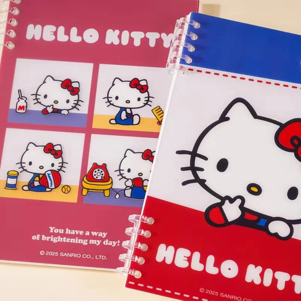 Quaderni a Fogli Mobili Originali Sanrio Hello Kitty, Album Portatili A5, Diari, Agende, Quaderni di Lavoro, Regali di Cancelleria per Ragazze