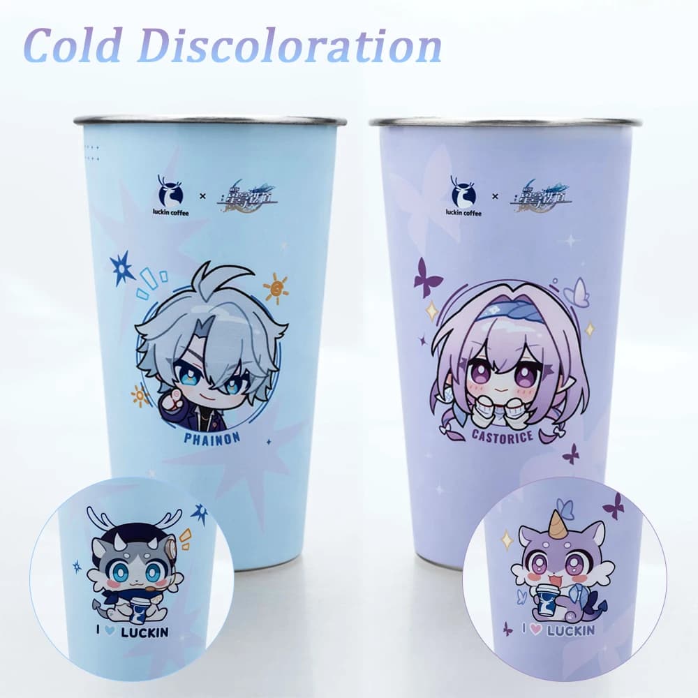 Coffee Co branded Color Changing Stainless Steel Cold Water Cup Collection Gift In Stock