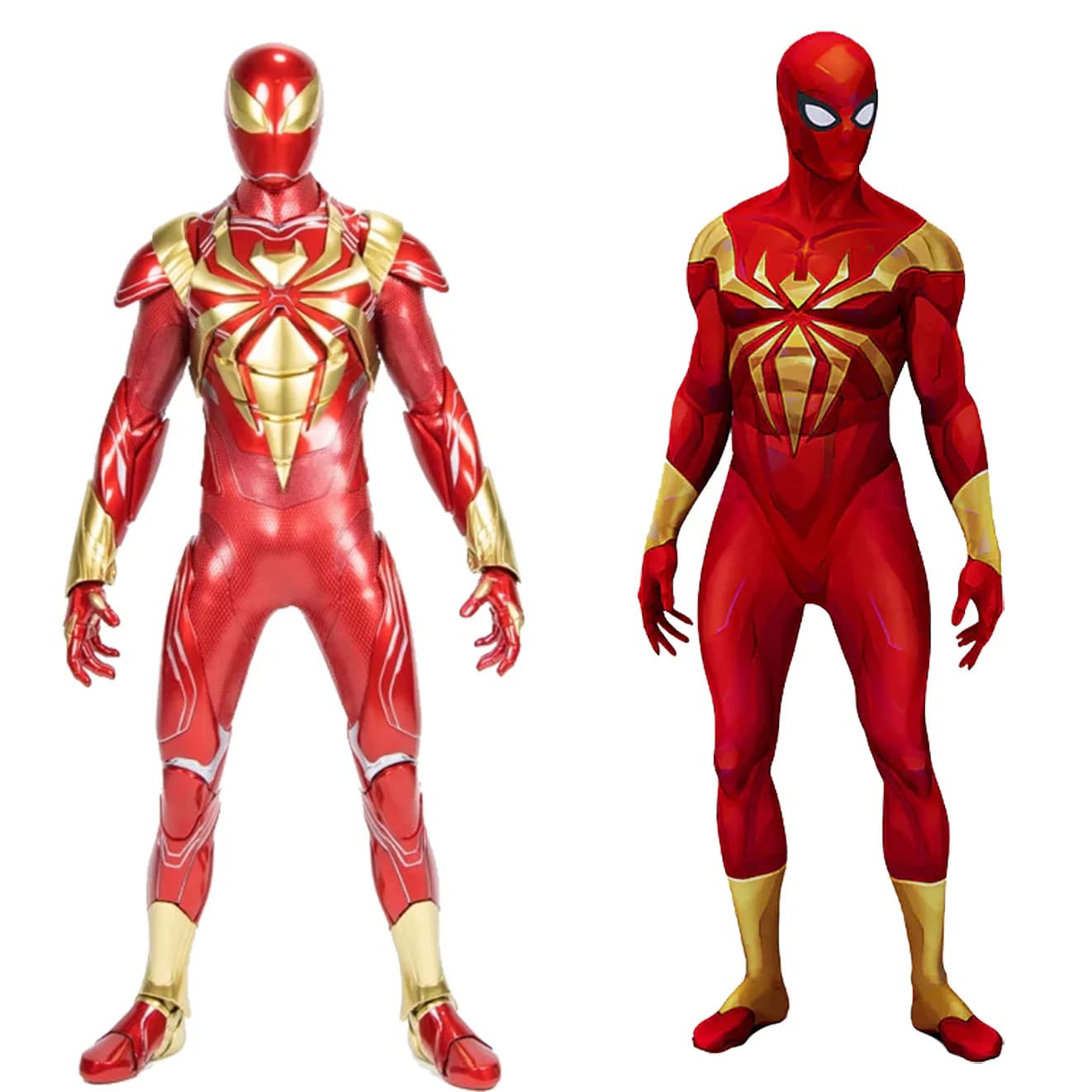 Costume da Iron Spiderman Dorato per Cosplay, Costume da Ragazzo Iron Spider Stampato in 3D, Tuta in Spandex da Supereroe, Costume Zentai per Halloween per Adulti