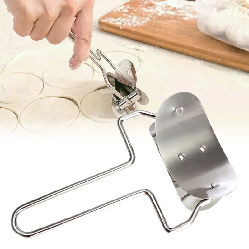 Acciaio inossidabile Grande gnocco Pelle Pasta Cerchio Rullo Macchina Frese Cottura a casa Maker Cucina Torta Pizza Pasticceria Rotolamento Strumenti