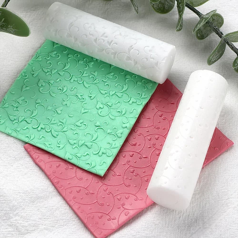 Fruit Lemon Pattern Soft Pottery Earring Polymer Clay Texture Roller|Durable Plastic Material,Seamless Cutter Tool,Jewelry Makin