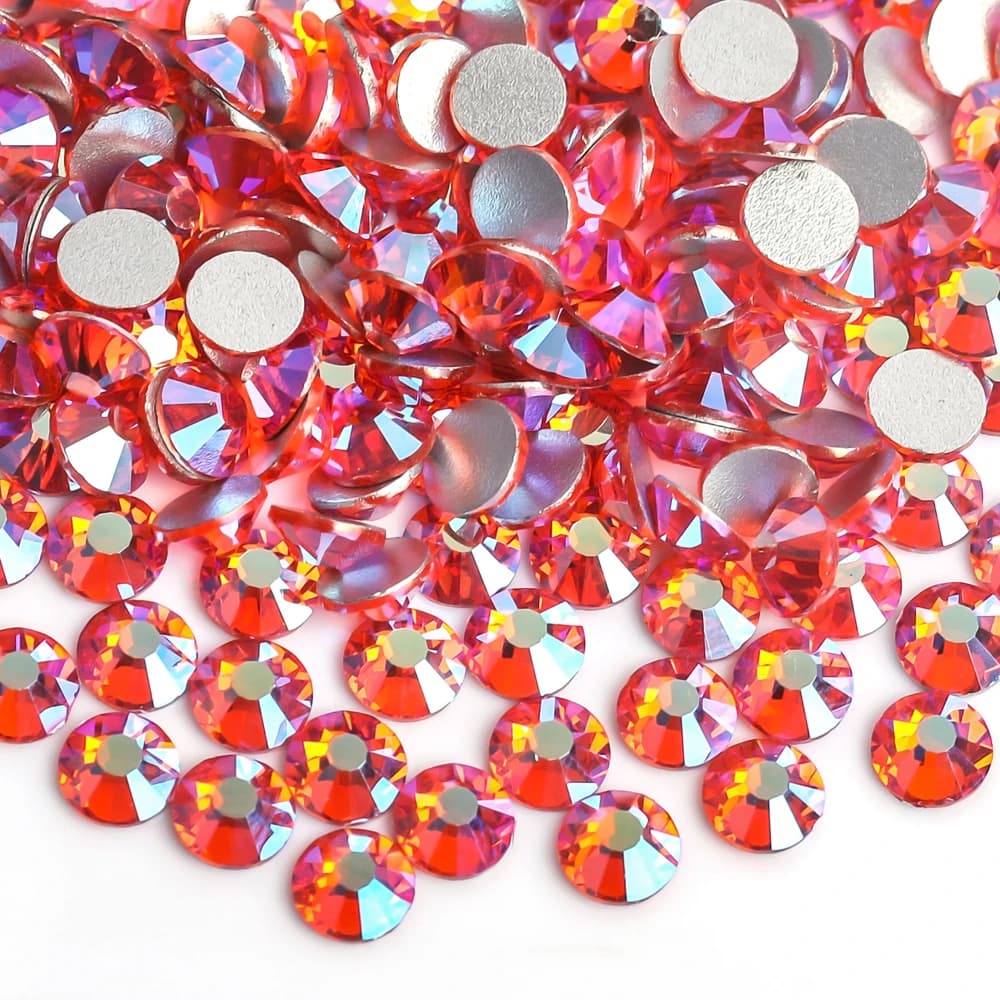 SS4-SS30 giacinto AB retro piatto nail art deco strass non hotfix per strass e decorazione colla su pietra