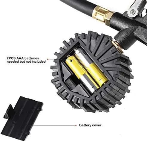 Gonfiatore Digitale per Pneumatici CZC AUTO – Display LED, Attacco in Ottone, per Auto, Camion, Camper, Biciclette