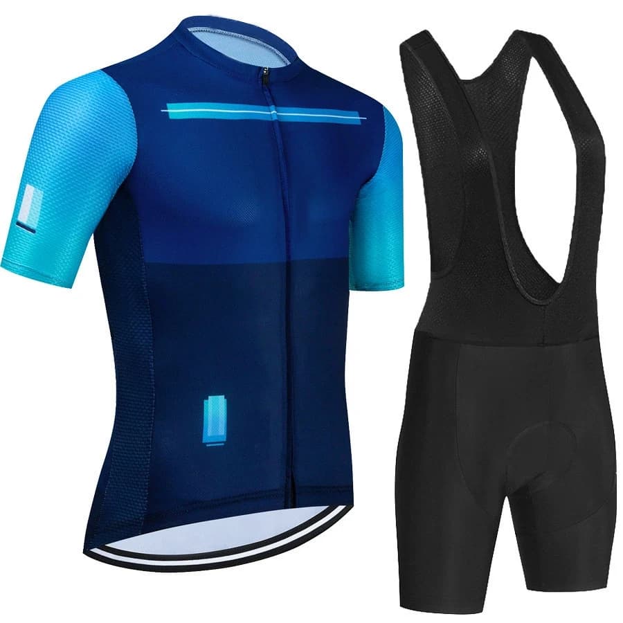 Men's Cycling Set, Classic MTB Knit with Shorts, Reflective Clothing for Bicycles