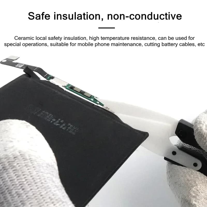 TE-P2 Riparazione del telefono Isolamento Forbici in ceramica Ad alta durezza Non conduttivo Cavo batteria Taglierina Utensili manuali di riparazione elettronica