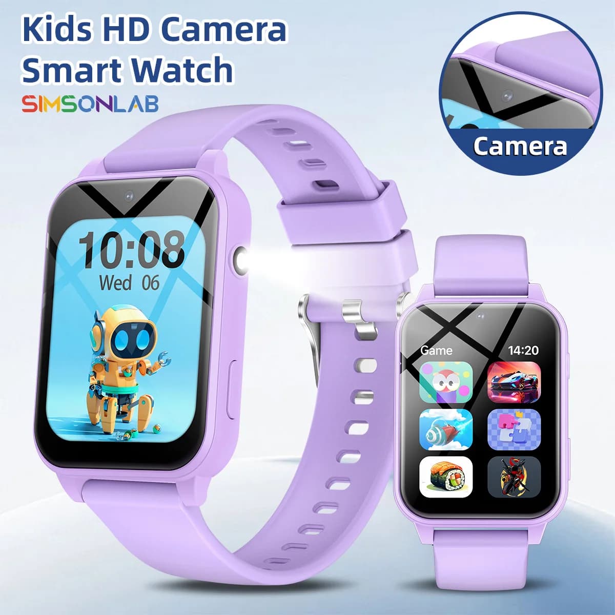 Nuovo Smartwatch per Bambini 2026 Multifunzione con Interazione, Fotocamera, Compagno di Studio, Torcia e Giochi per Ragazzi e Ragazze - Regalo per Bambini
