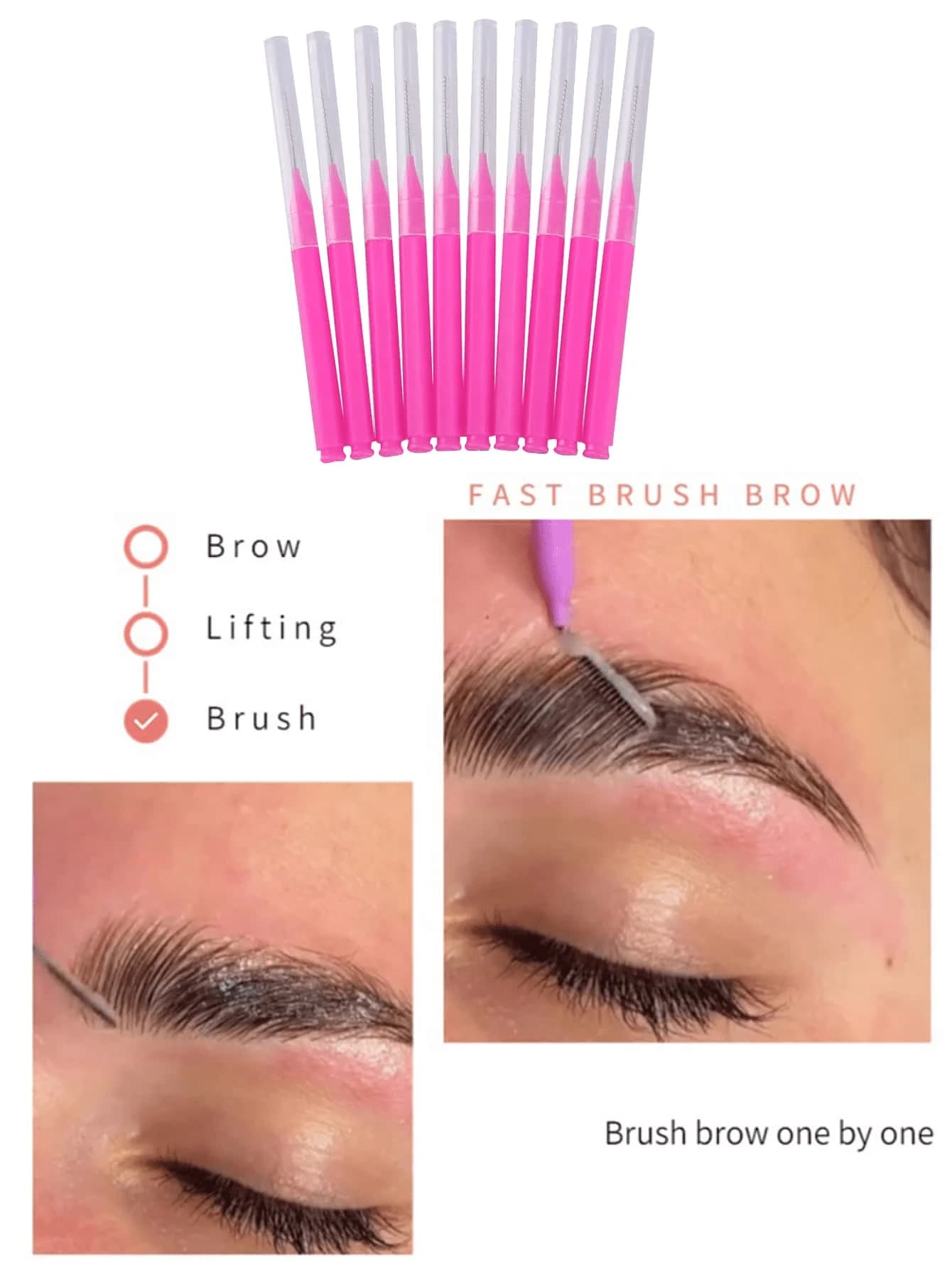 Set da 10/20 pezzi di mini pennelli monouso per sopracciglia, applicatori flessibili per mascara, strumenti per il trucco, pennello per sopracciglia, pennello per ombretto, pennello per il trucco, piccolo pennello per sopracciglia per il trucco di bellezza
