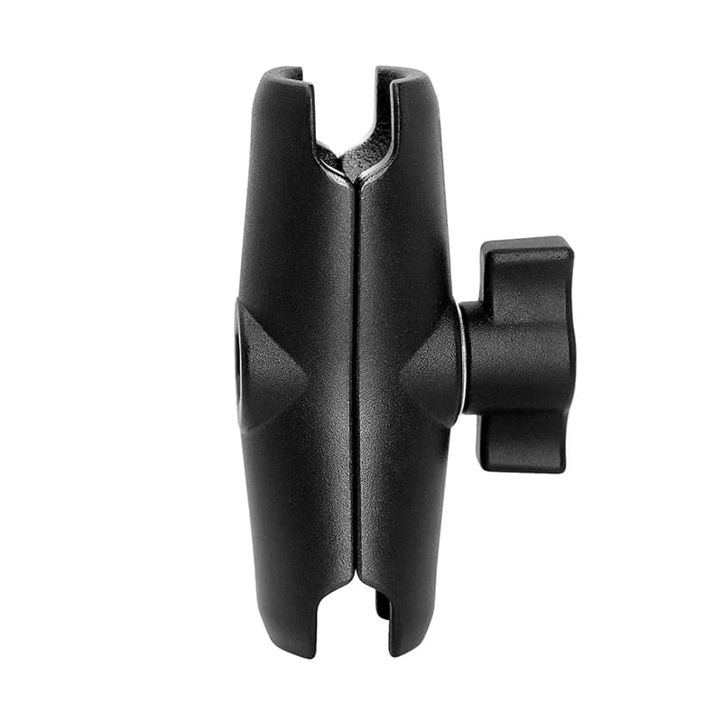 Supporto per Moto Compatibile con Componenti a Sfera da 1 Pollice (25mm) Braccio a Doppia Presa per Action Camera GoPro Garmin