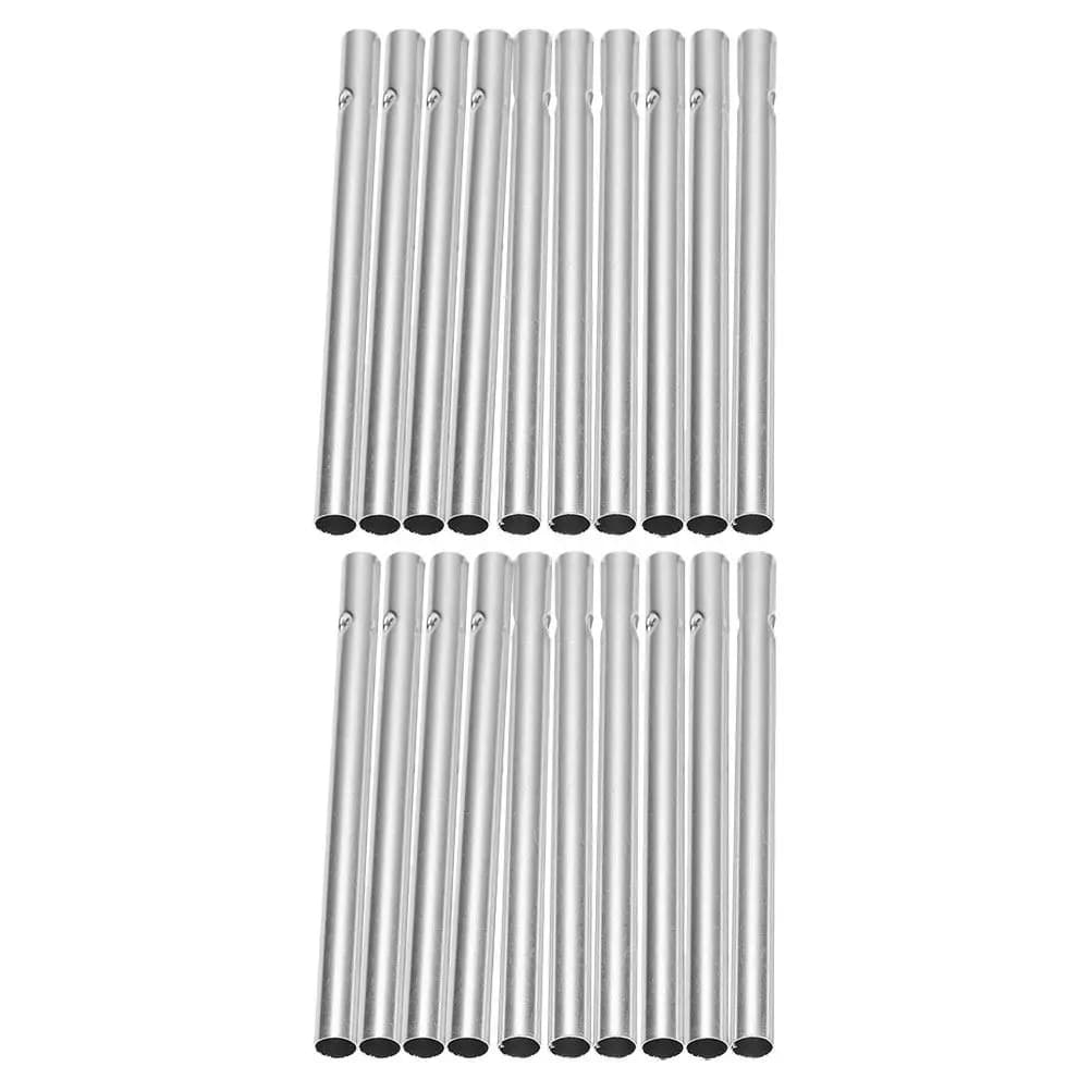 50Pcs Aluminum Wind Chime Pipes Pre-Drilled Easy Hang Strong Corrosion-Resistant DIY Tube Set for Memorial Chime