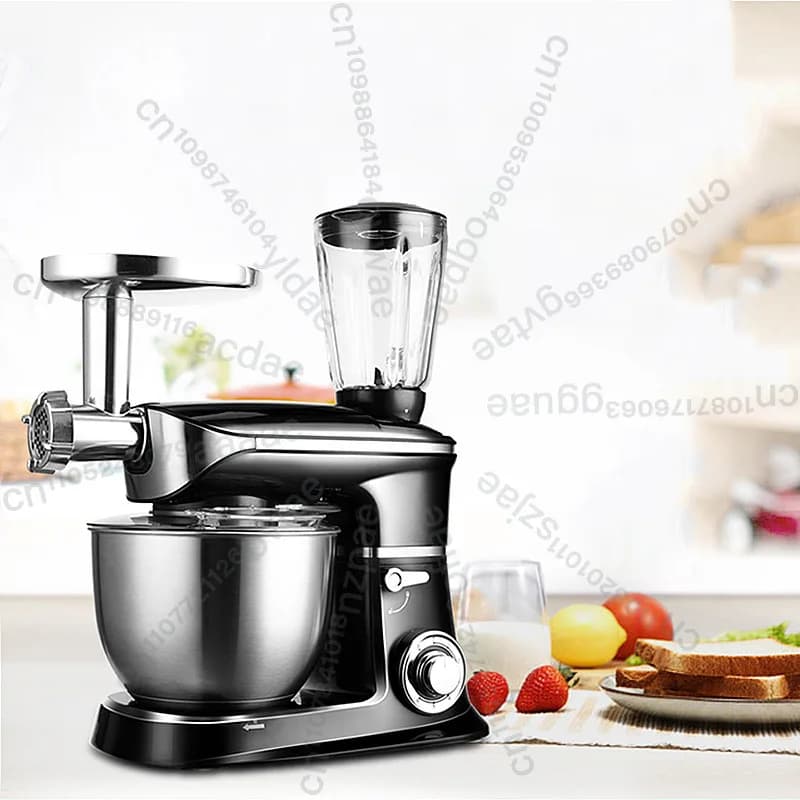Robot da Cucina Multifunzione 5L: Mixer Planetario, Frullatore, Impastatrice, Sbattitore per Uova