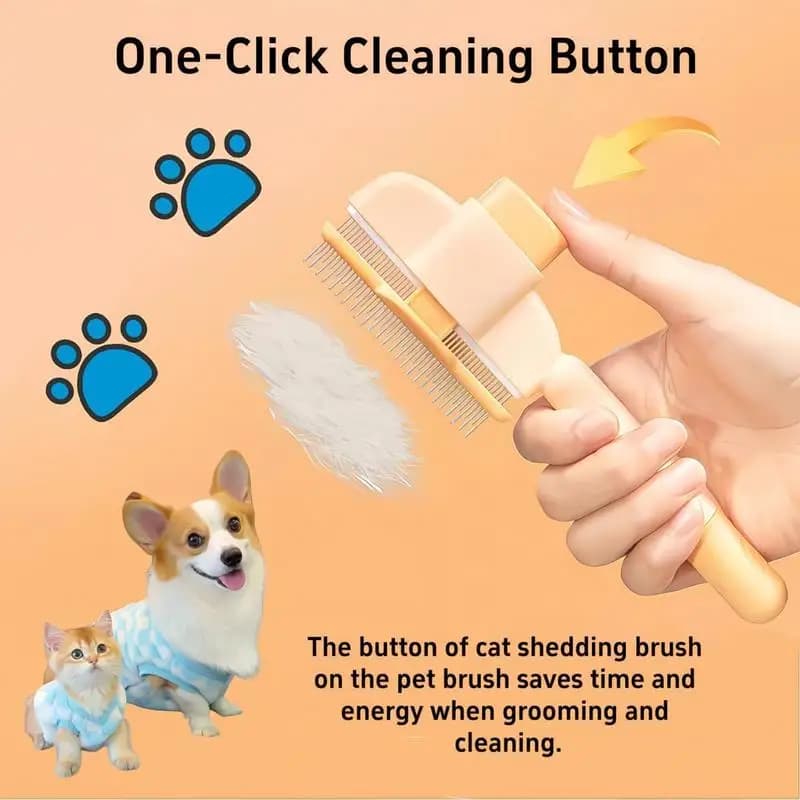 Spazzola per la rimozione dei peli del cane Spazzola per la cura dei peli del cane e del gatto Pettine per capelli lunghi Rimuove i peli degli animali domestici Spazzola da bagno per la pulizia dei peli Forniture per cani